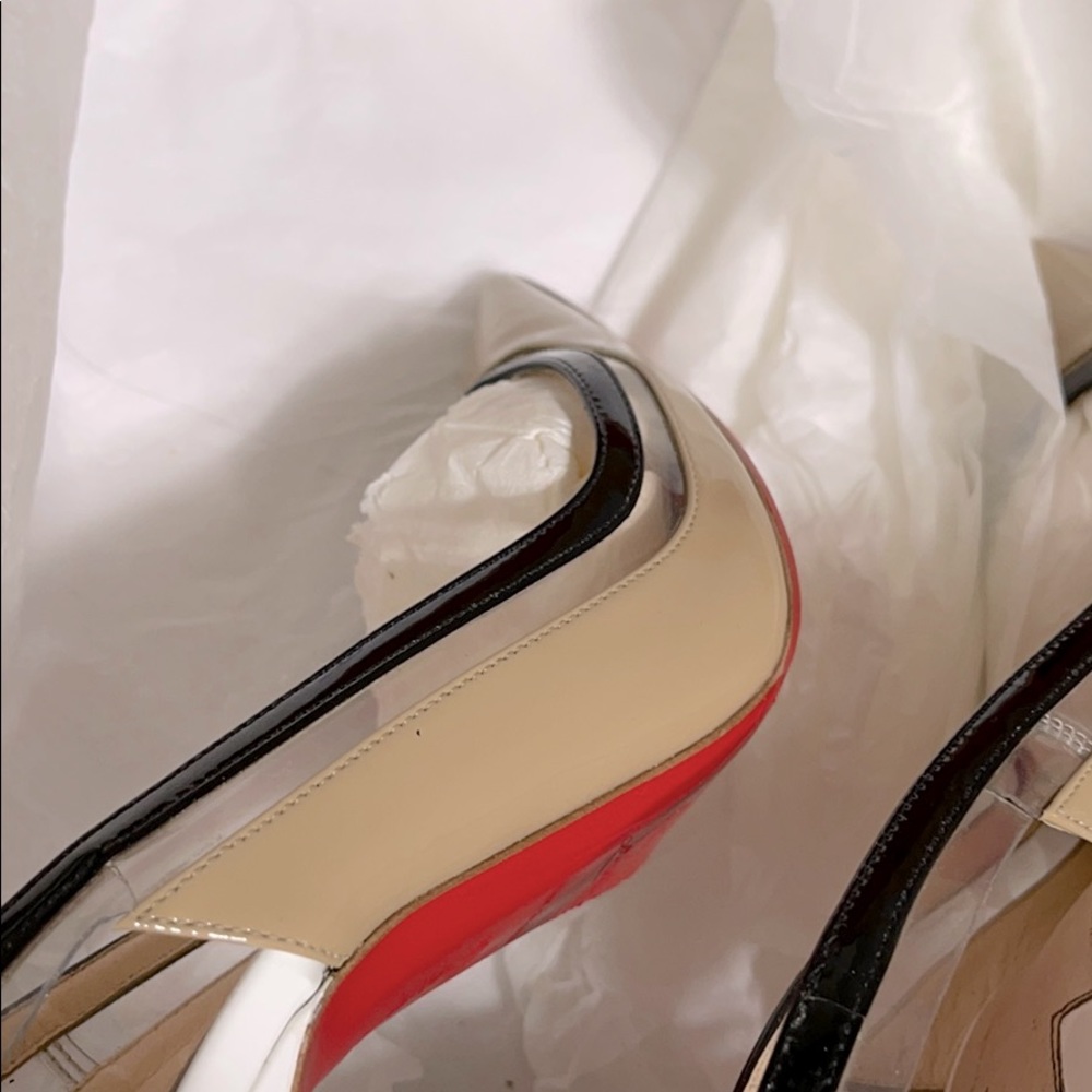 PAULINA SLING 100 PATENT BEIGE - Picture 7 of 9